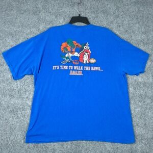 Gildan Florida Gators Football T Shirt Mens XL Blue "Walk The Dawgs" Graphic Tee